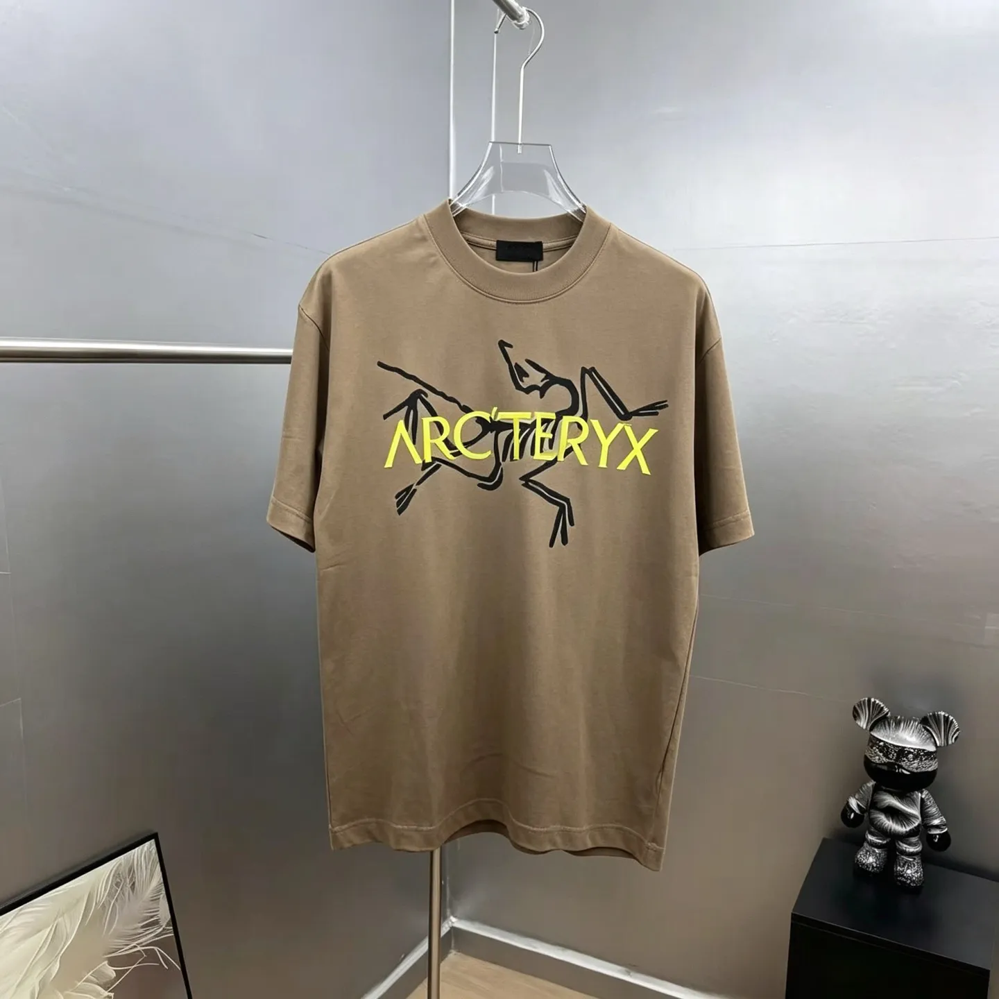 Arc～ Retro 《 》 ， ， tee ， Same Style ， : Black White Coffee Brown Size：S（90-130 ） M（125-150 ） L（135-165 ） XL（160-190 ） XXL（185 ）